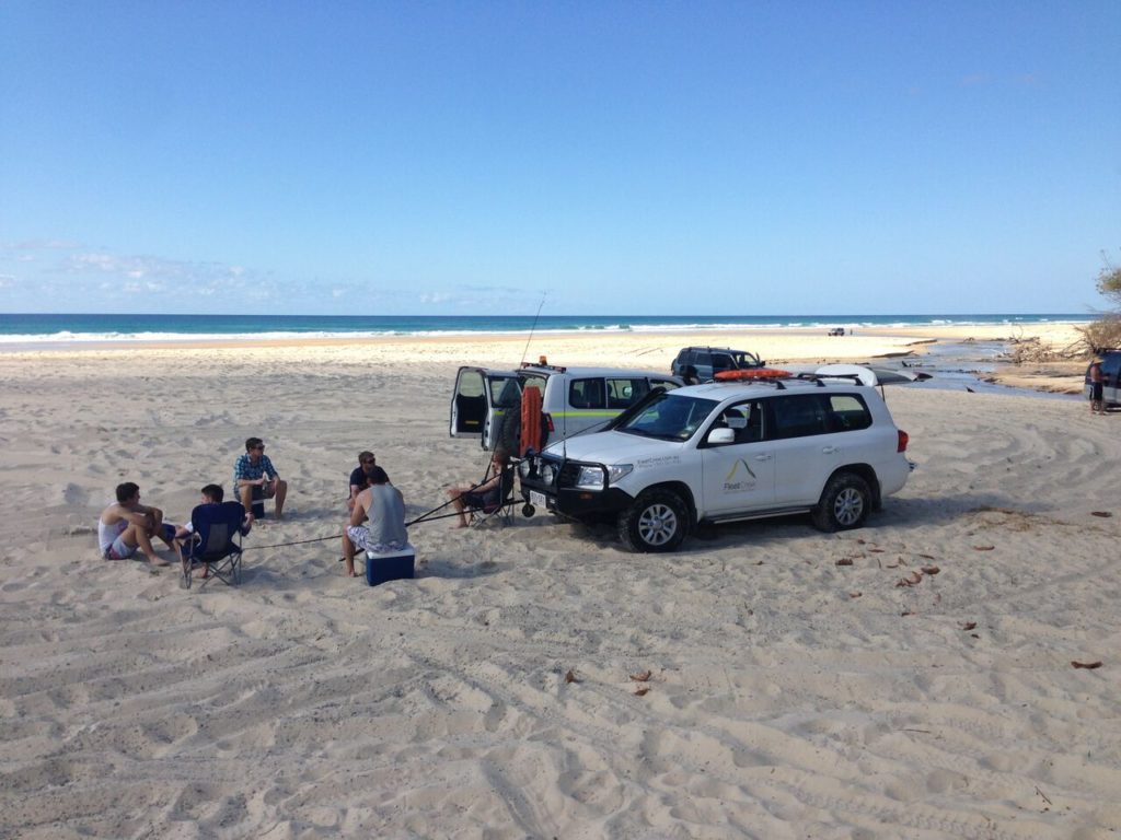 4X4 picnic on Fraser Island