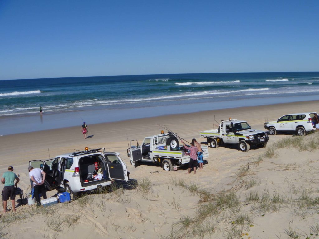 FleetCrew Vehicles at the beach