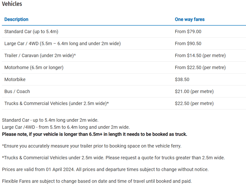 Straddie vehicle fee