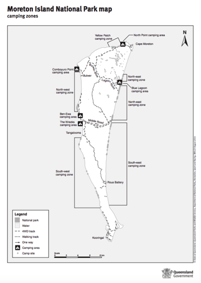 Map credit: Queensland Department of National Parks, Sports and Racing.