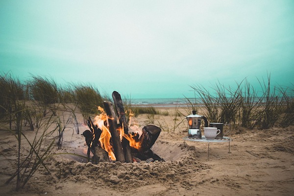 Preparing For a South East QLD 4WD Camping Trip - Enjoying an open campfire at the beach