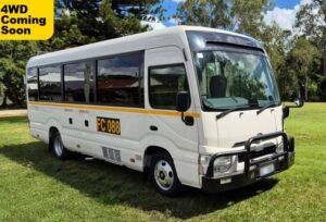 4WD Coaster Bus Hire Vehicle