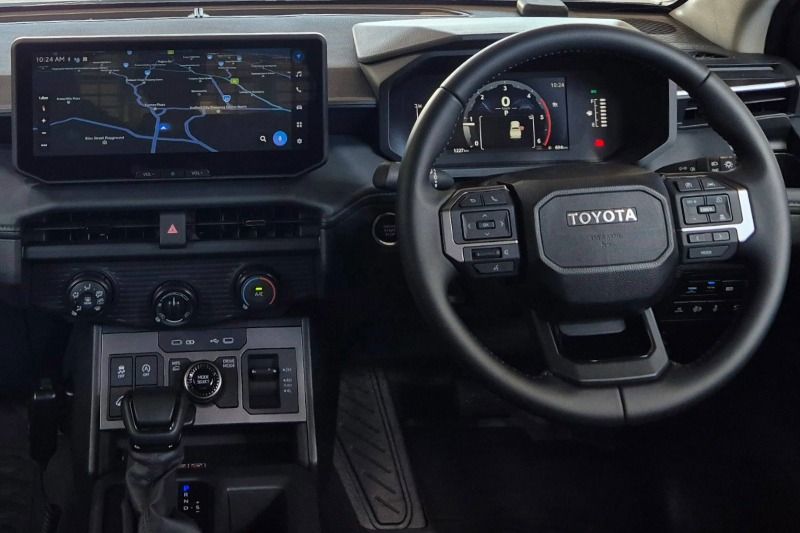 The driving cab and dash for the 2026 Toyota Hilux