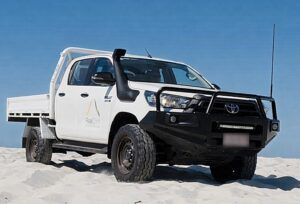 Toyota Hilux Dual Cab on Beach