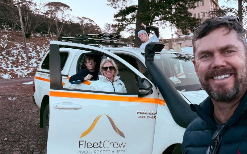 FleetCrew Toyota Hilux Canopy at Perisher Ski Resort