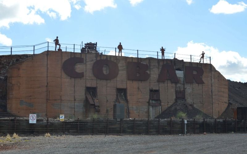 The Cobar town monument, Cobar, New South Wales