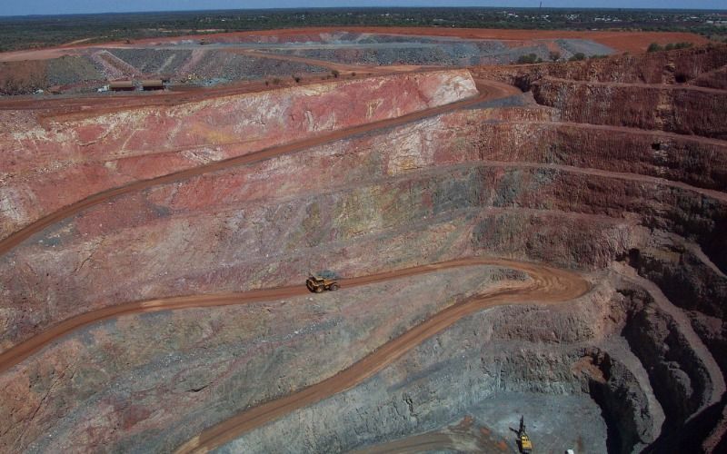 large open cut mine near Cobar, New South Wales